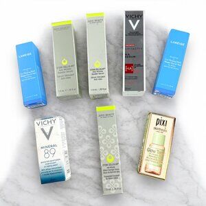 Lot of 8 Sample Size Items: Laneige, Pixi Skintreats, Juice Beauty, Vichy